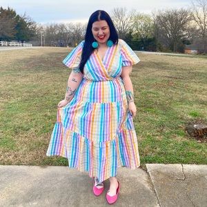 J. Crew Multicolor Striped Dress